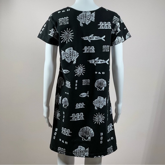 Seaside Vintage Black Dress - Picture 3 of 11